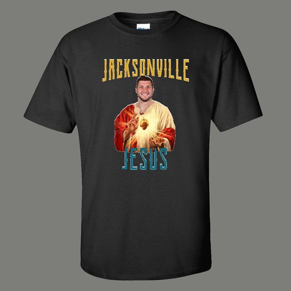 JACKSONVILLE JESUS TIM FOOTBALL #85 IS BACK SHIRT - Picture 1 of 1